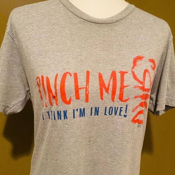 Next Level Crawfish Grey T-Shirt Size Large - Picture 3 of 11